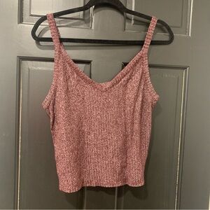 American Eagle | Soft Red Cropped Cami Top | Sz L